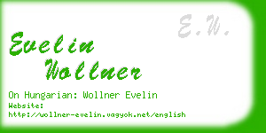 evelin wollner business card